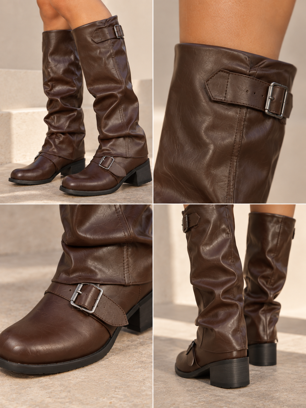 Zaia Buckled Boots