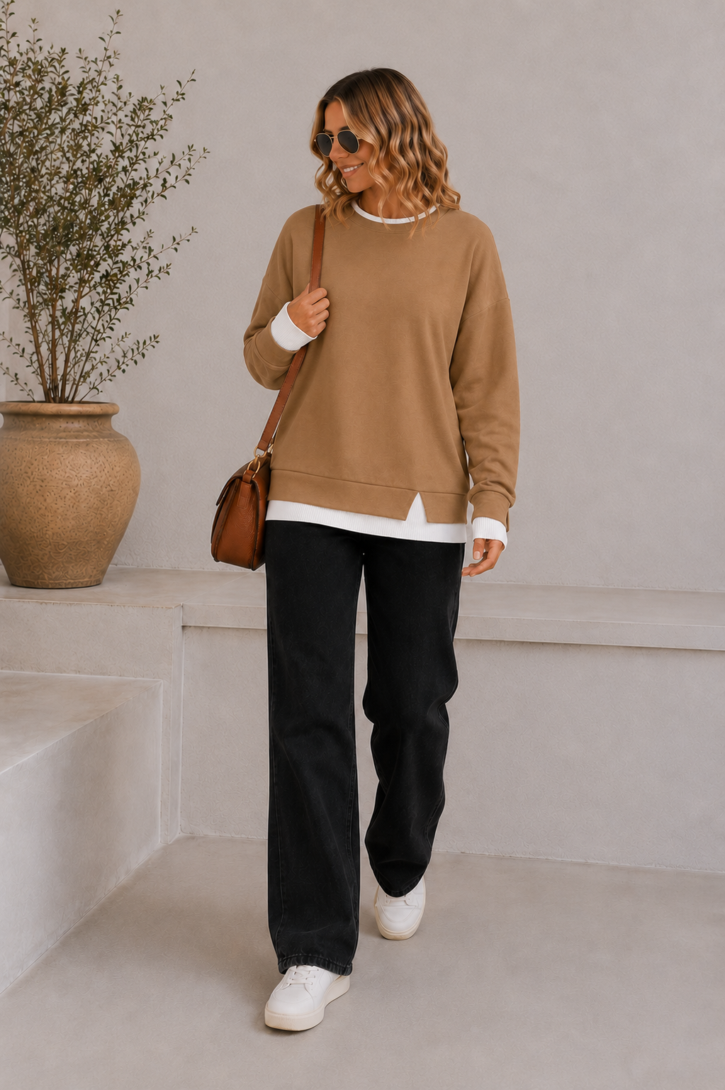 Mara Sweatshirt im Lagenlook