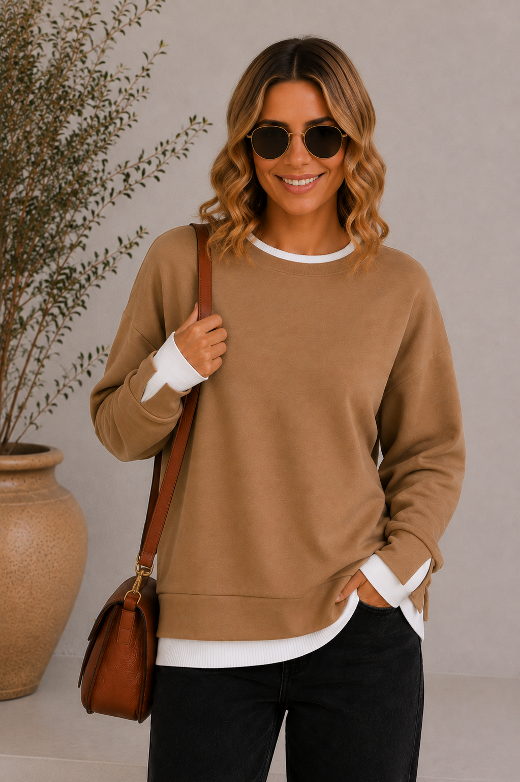 Mara Sweatshirt im Lagenlook