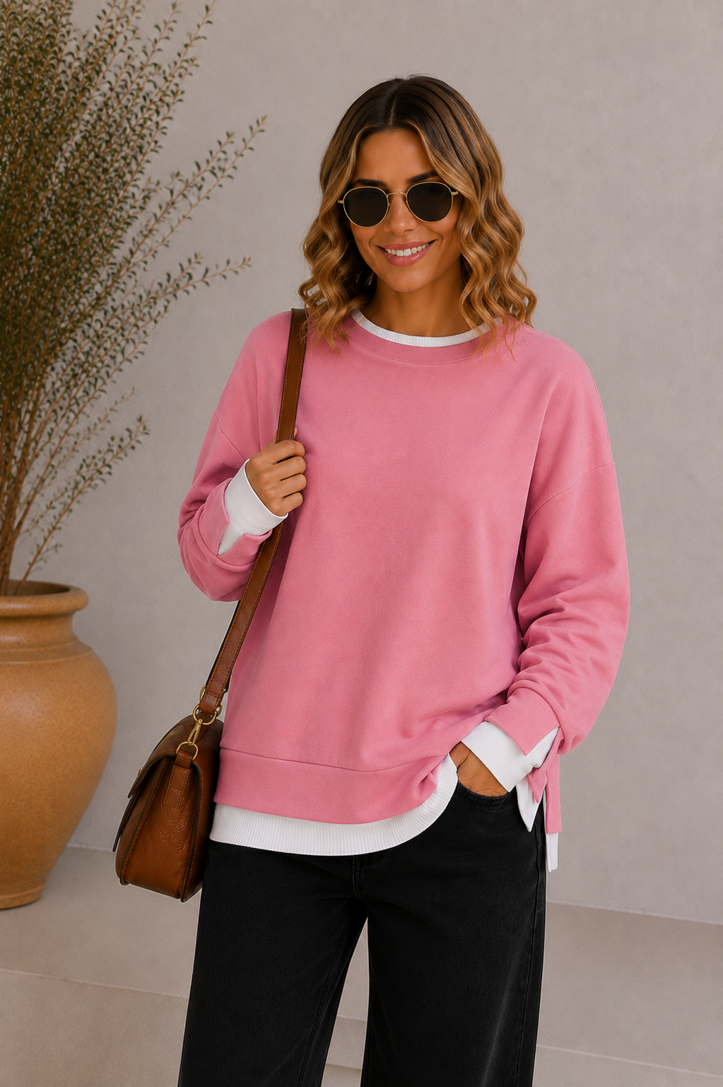 Mara Sweatshirt im Lagenlook