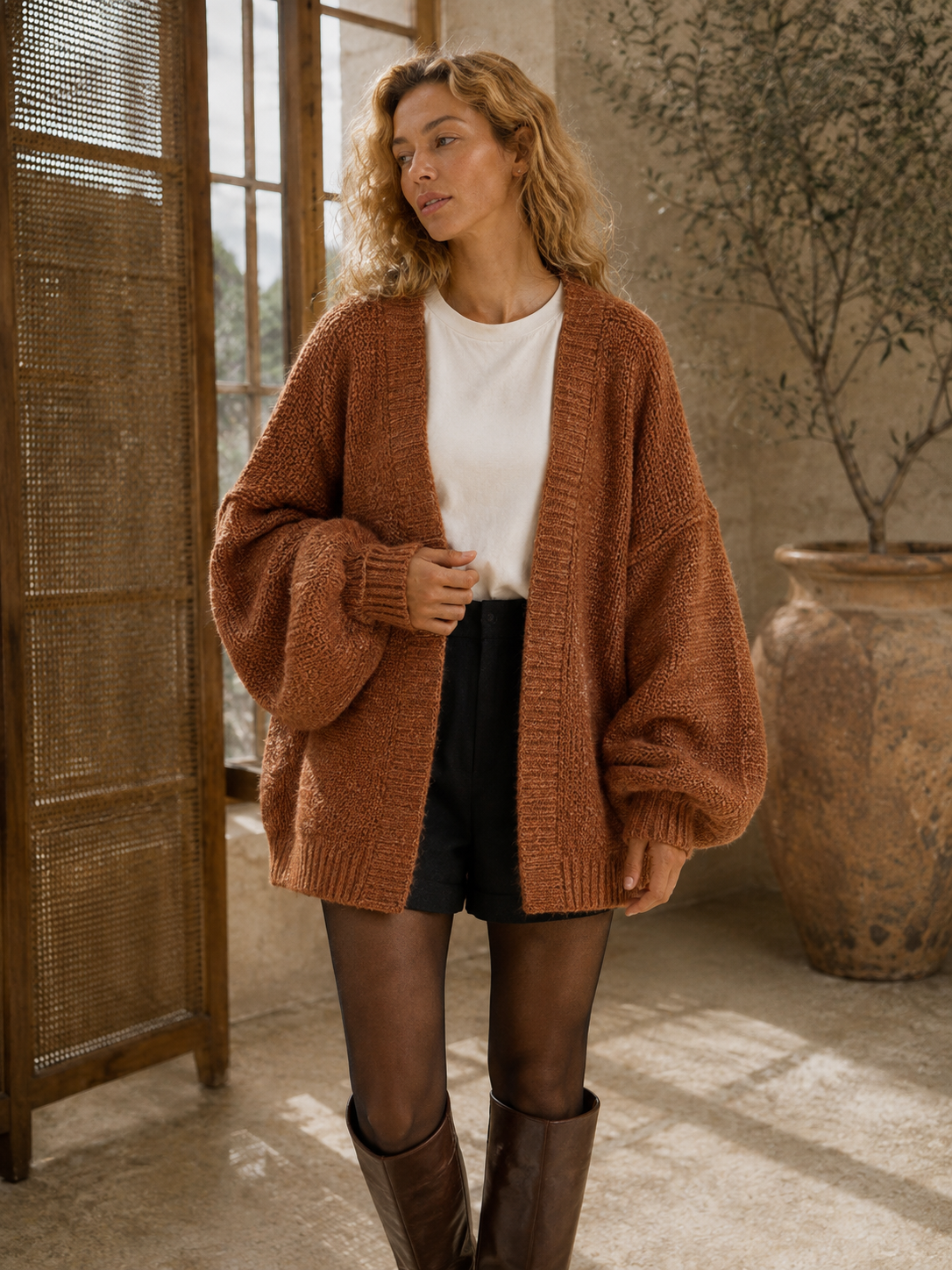 Ayla Oversize-Strickcardigan