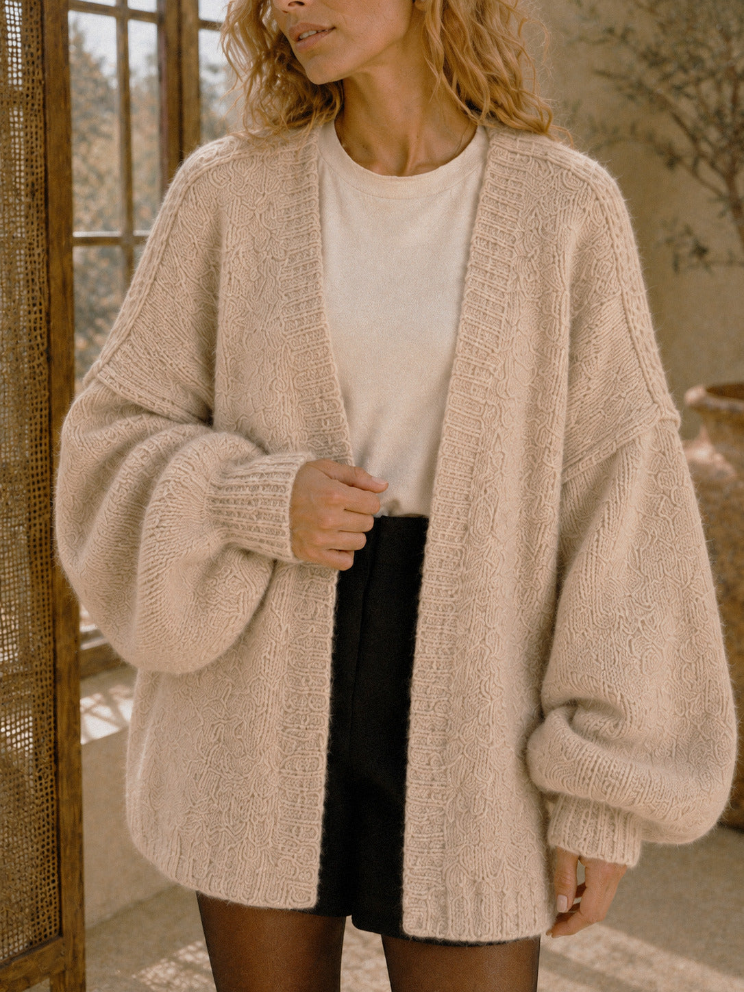 Ayla Oversize-Strickcardigan