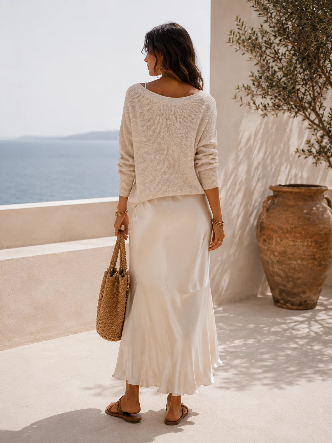 Isla Satin-Kleid-Set