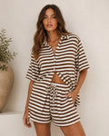 Romi Gold Shirt and Shorts Set