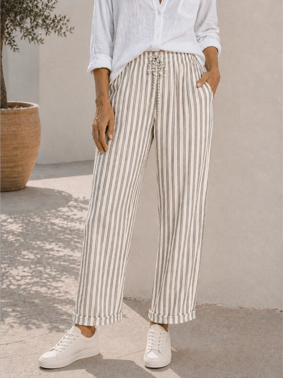 Pantalon Riviera à rayures