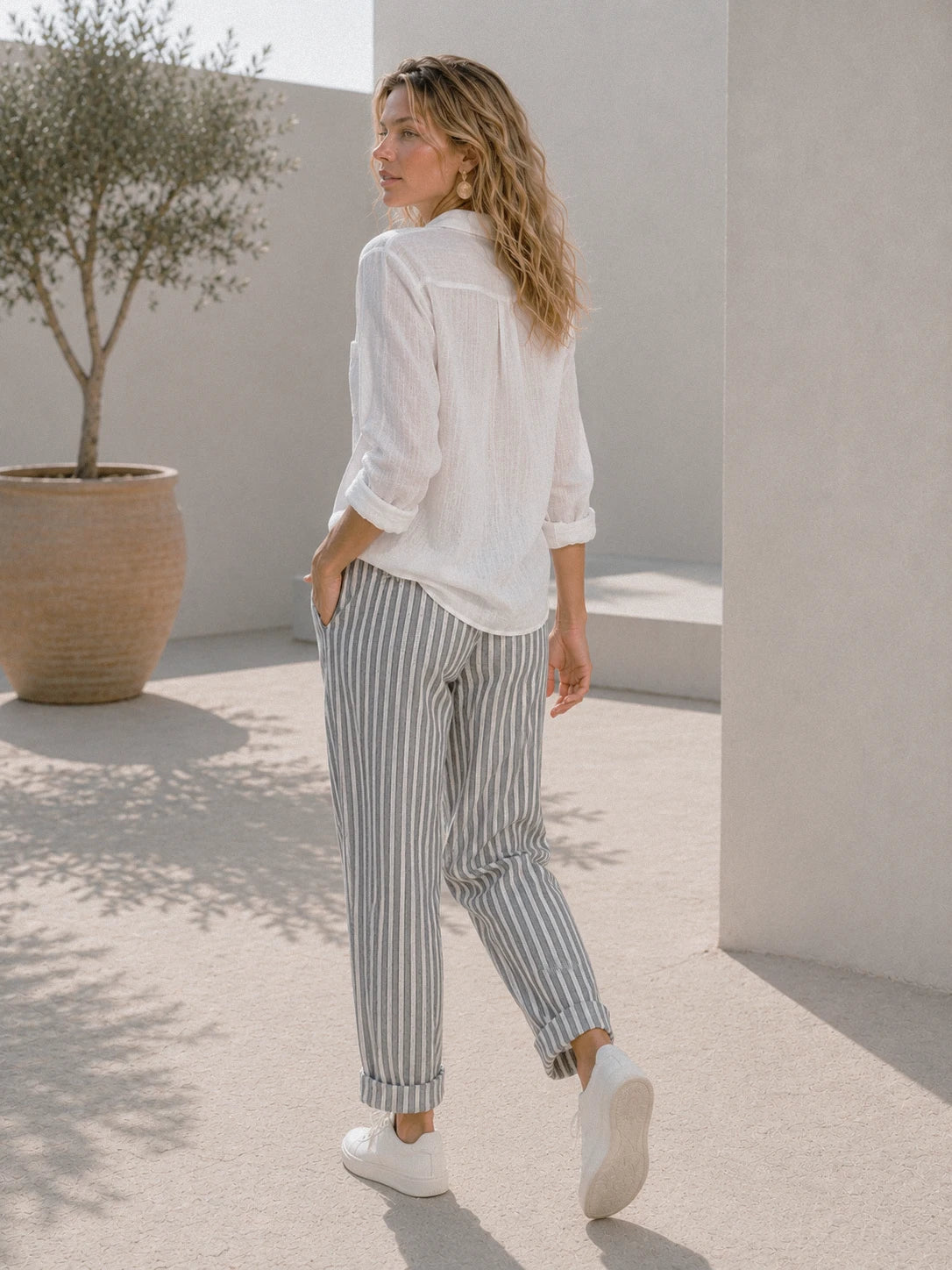 Pantalon Riviera à rayures