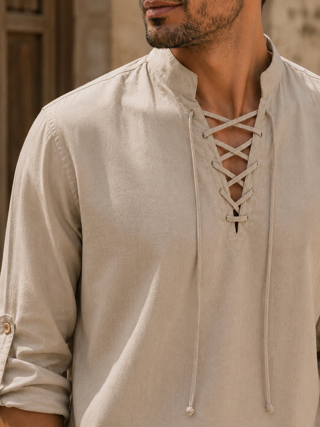 Soren Lace-Up Shirt