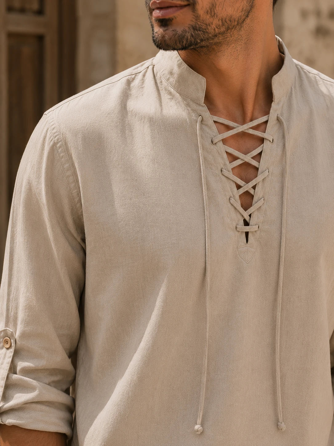 Chemise à lacets Soren