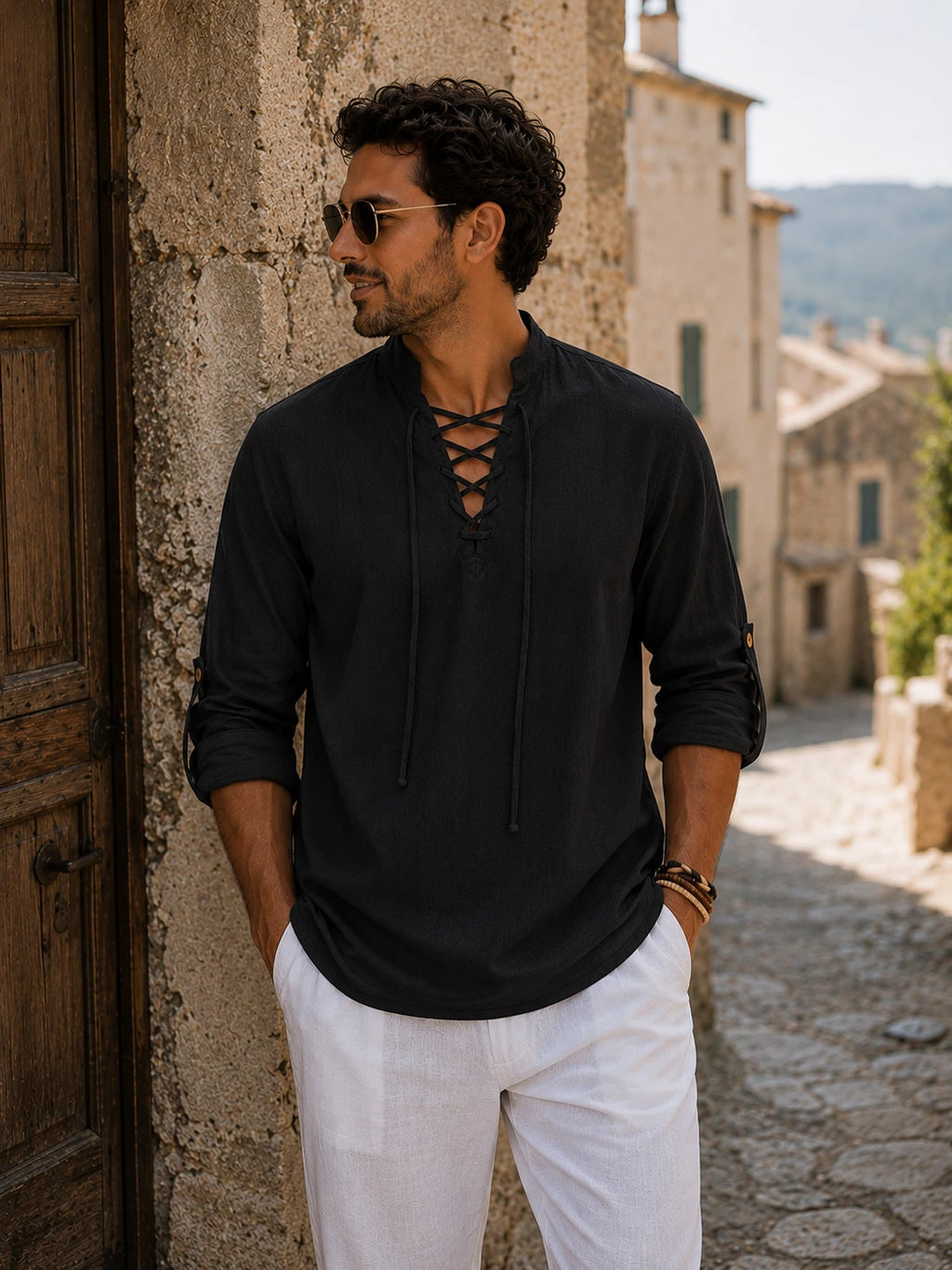 Soren Lace-Up Shirt